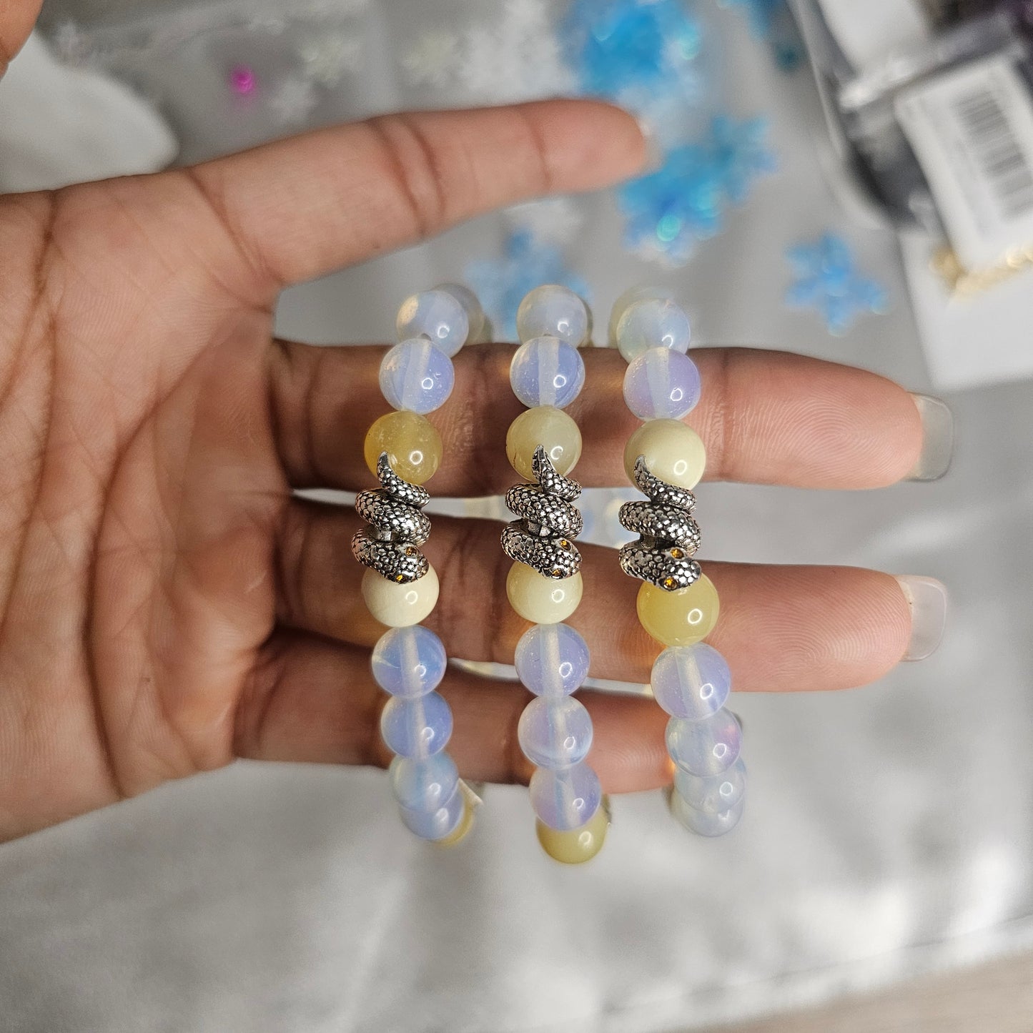 Opal Snake Year Bracelet