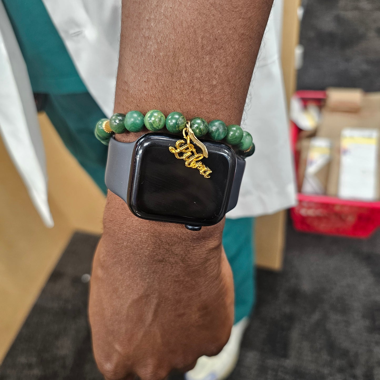Libra African Jade Bracelet