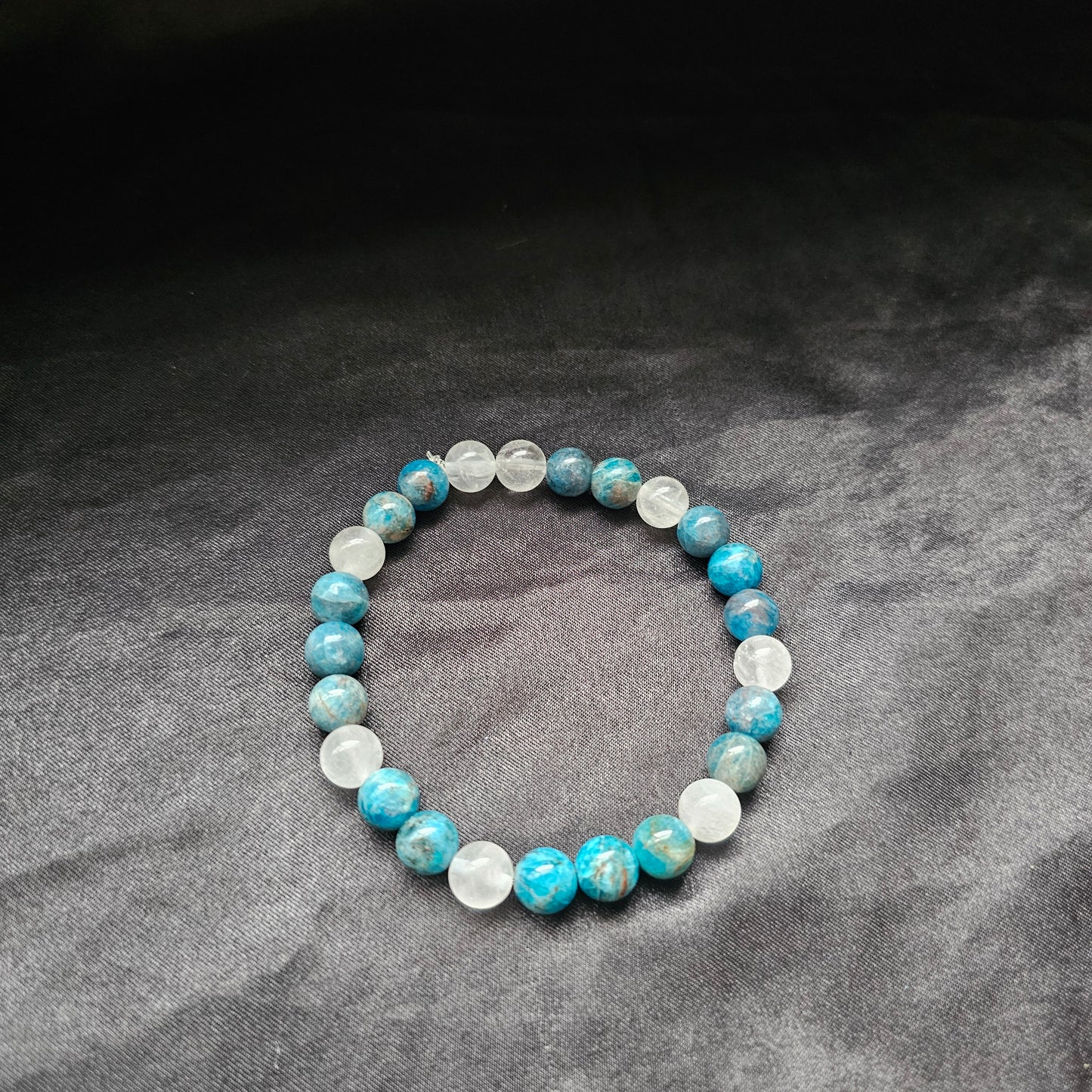 Celestite with Quarts Bracelet