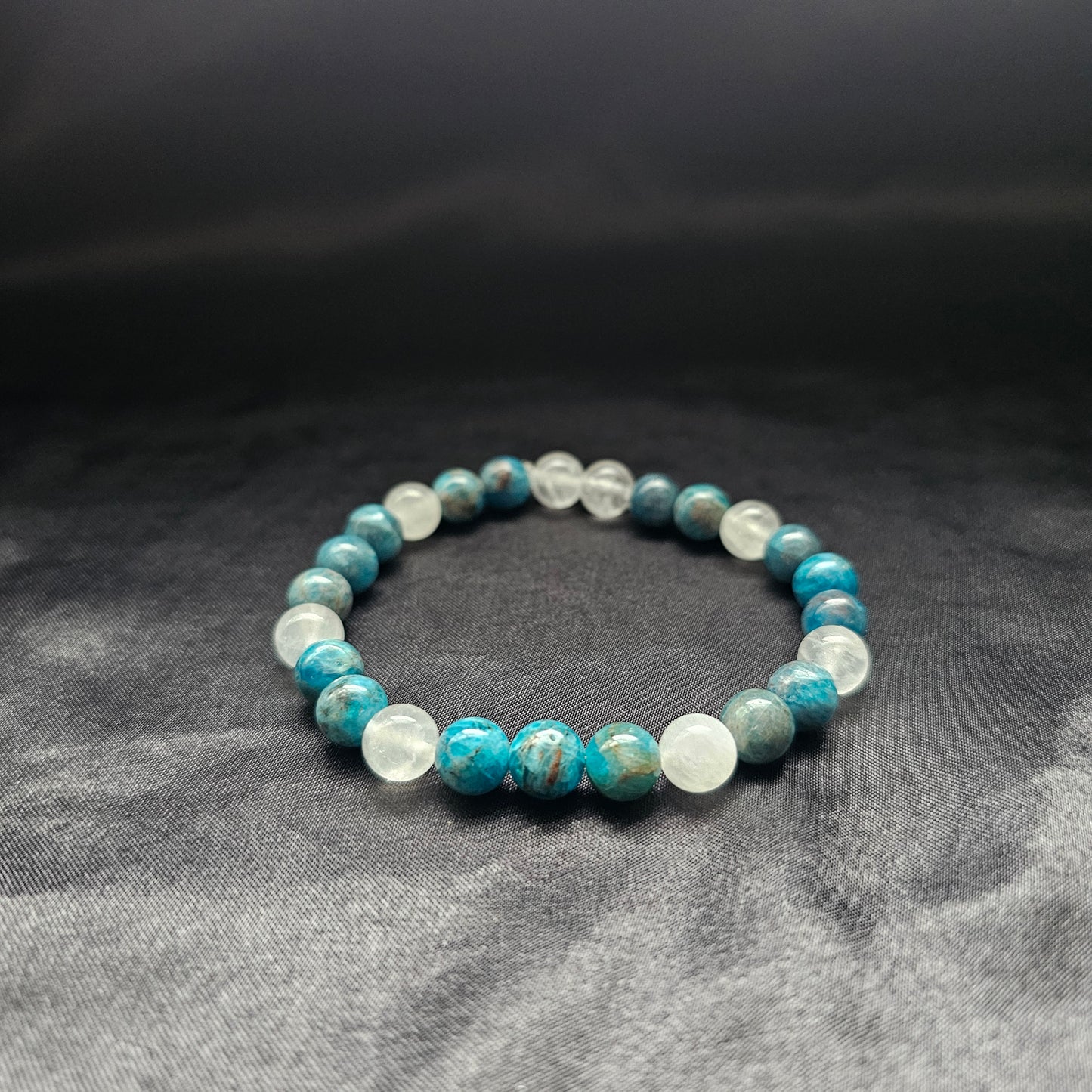 Celestite with Quarts Bracelet