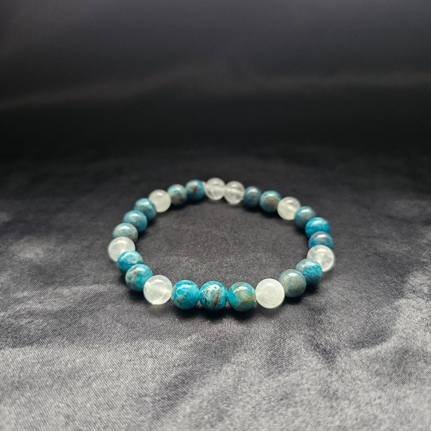 Celestite with Quarts Bracelet