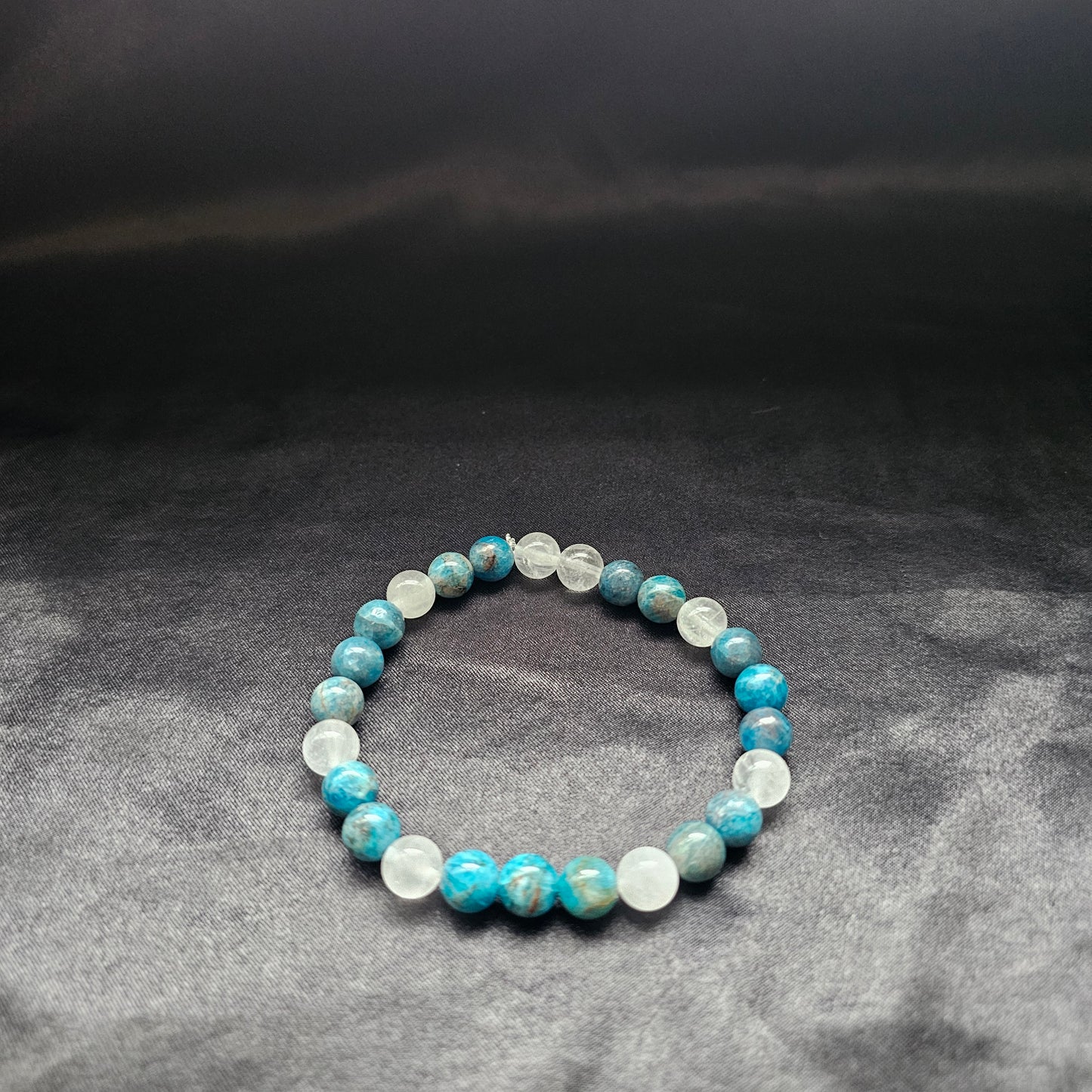 Celestite with Quarts Bracelet