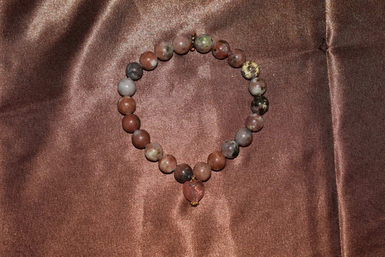 Plum Blossom Jasper Bracelet