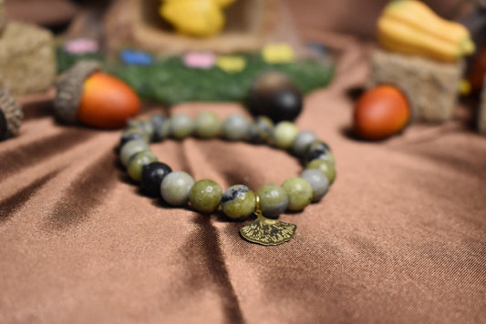 Ginkgo Yellow Jasper Bracelet