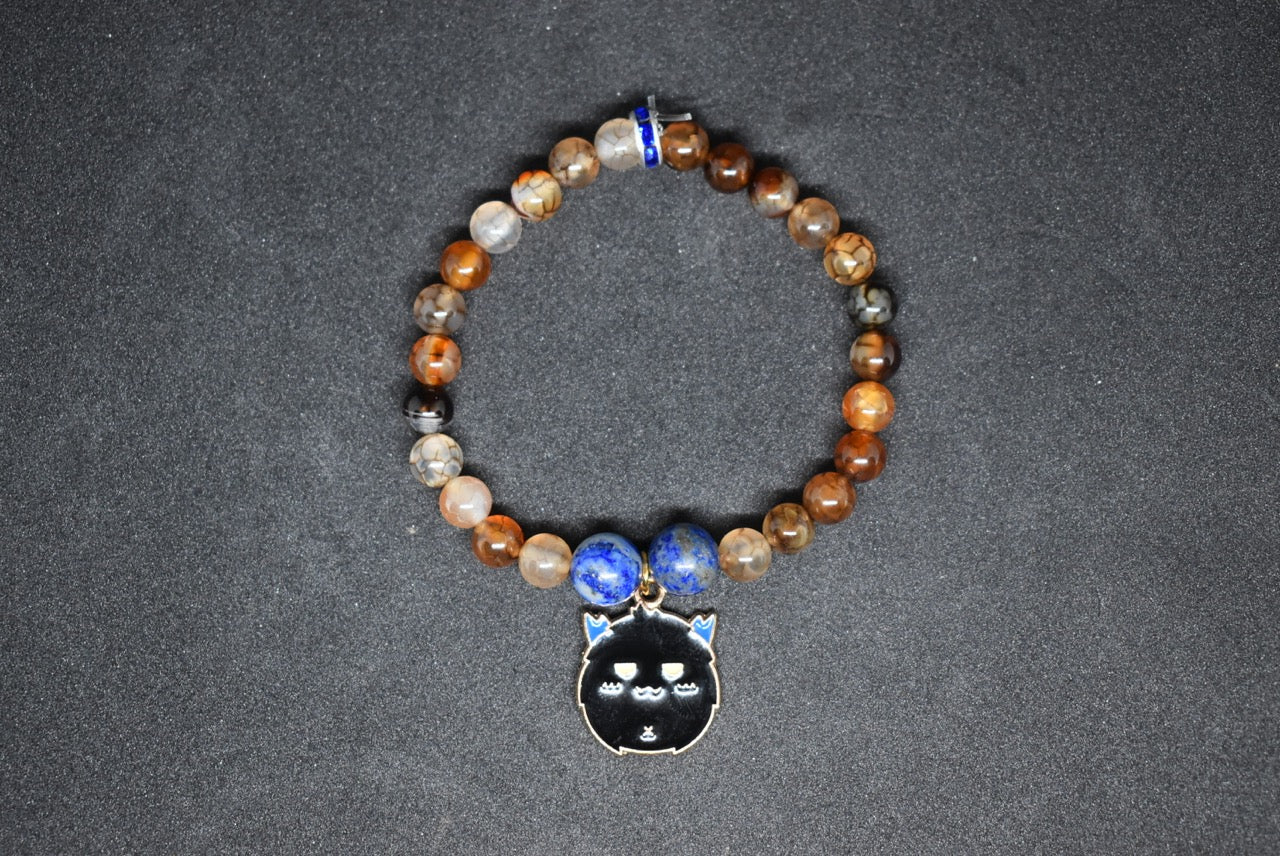 Dragons Collection – Lapis Lazuli, Dragon Veins Agate & Red Jasper