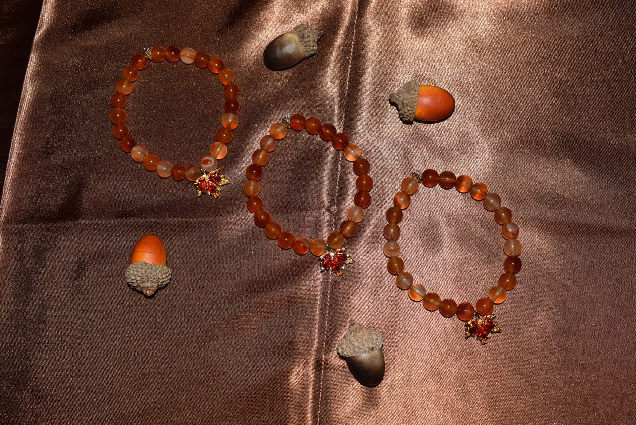 Maple Red Agate Bracelet