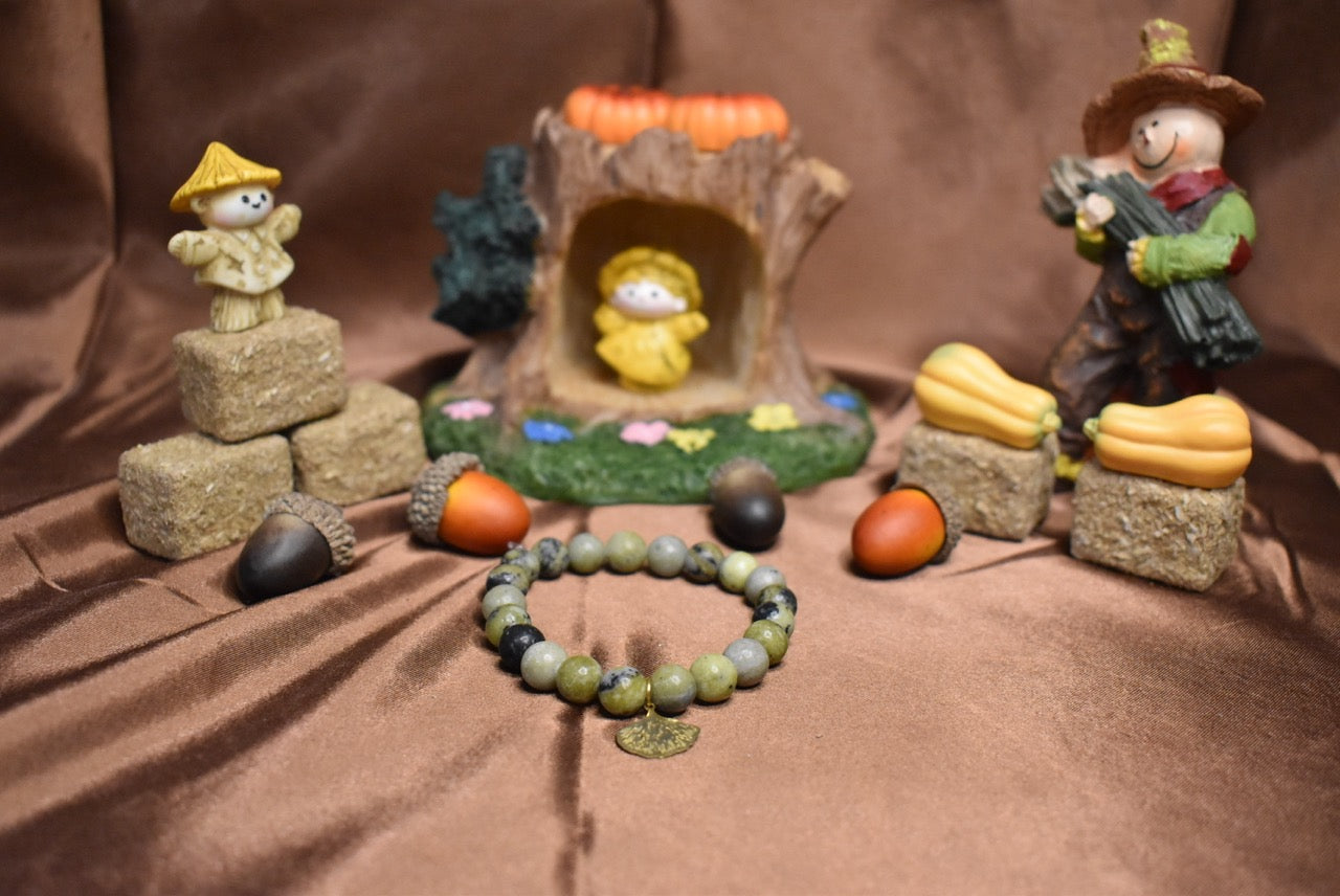 Ginkgo Yellow Jasper Bracelet