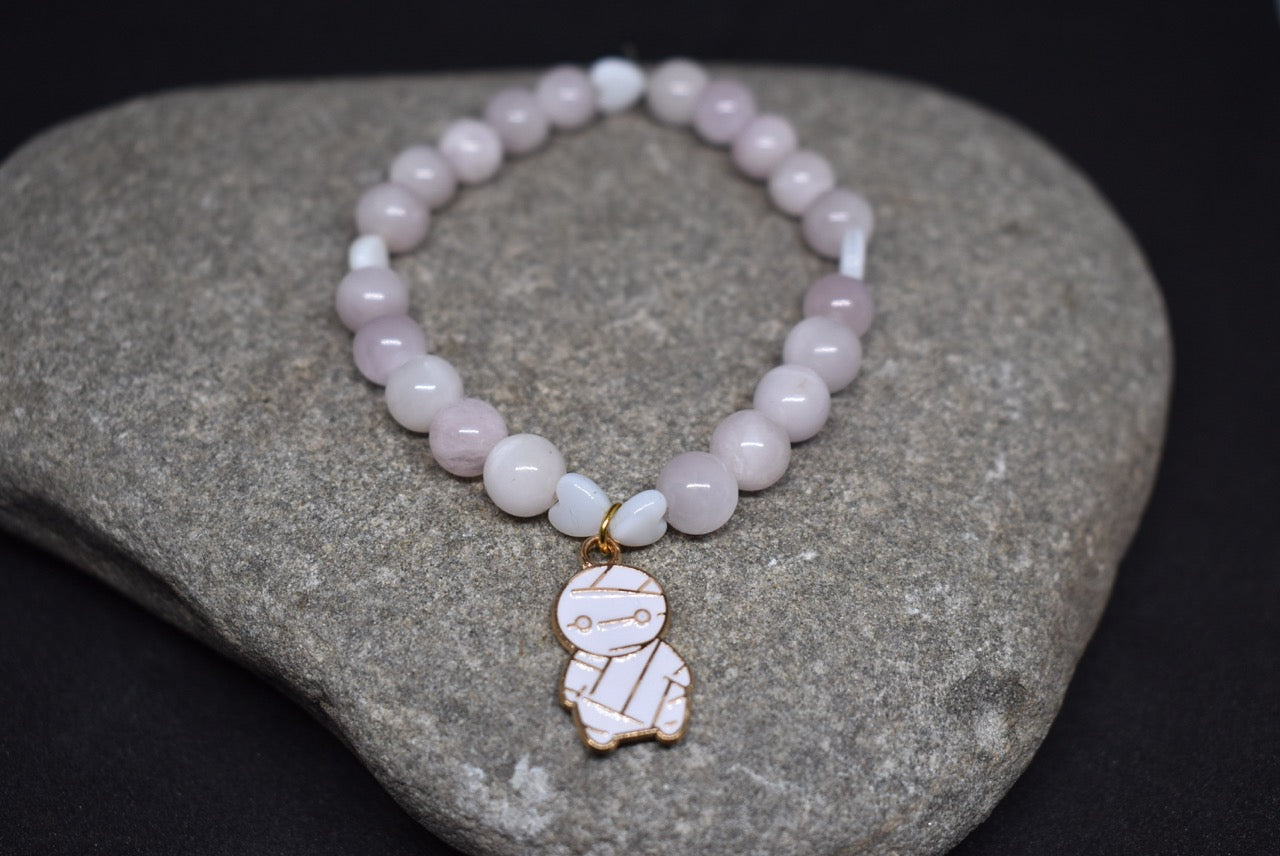 Mangano Calcite and Pearl Mummy Bracelet