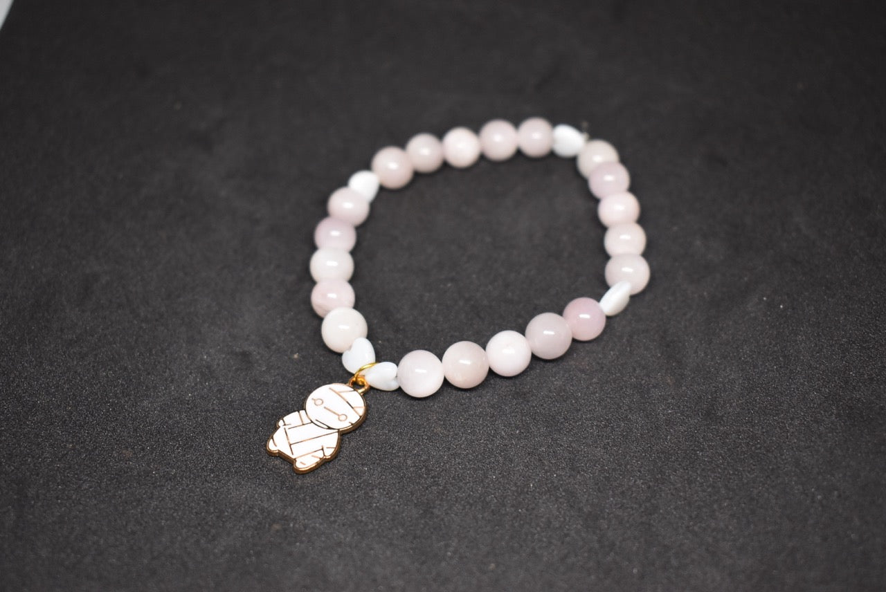 Mangano Calcite and Pearl Mummy Bracelet